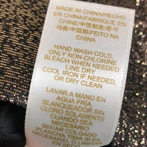 Kate‎ Spade Gold Shimmer Cocktail Dress - Size 00 - Picture 6 of 11